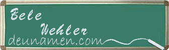 Bele Wehler Visitenkarte
